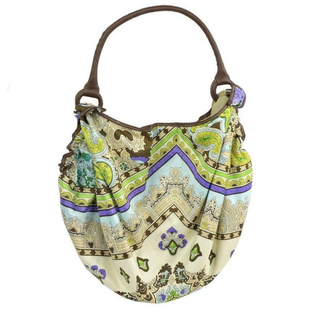 NWT ECHODESIGN Satin Tote Beach Bag Handbag Purse Vegan Leather